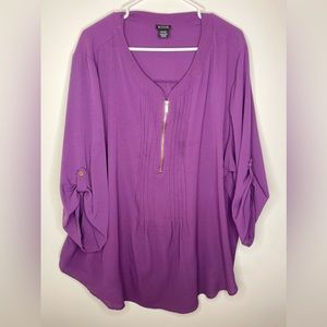 LIKE NEW PURPLE BLOUSE SIZE 30/32